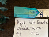 Aqua Aura Quartz Obelisk/ Tower #1