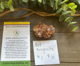 Red Aragonite Cluster #1