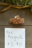 Red Aragonite Cluster #3