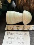 Blue Aragonite Mushroom #2