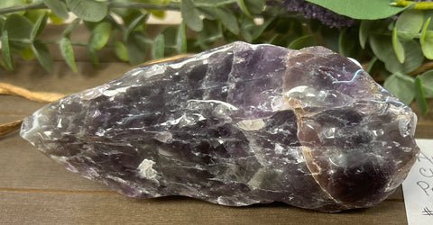 Chevron Amethyst Polished Point #4