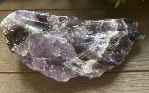 Chevron Amethyst Polished Point #1