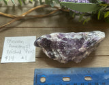 Chevron Amethyst Polished Point #1