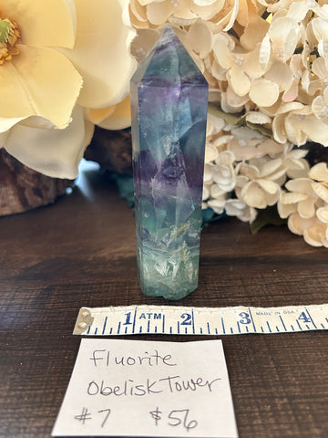 Fluorite Obelisk Tower #7