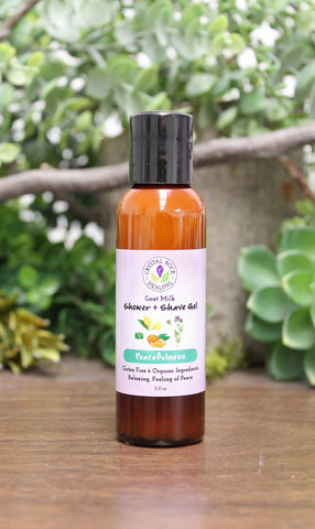 Goat's Milk Shower & Shave Gel - Peacefulness 2oz