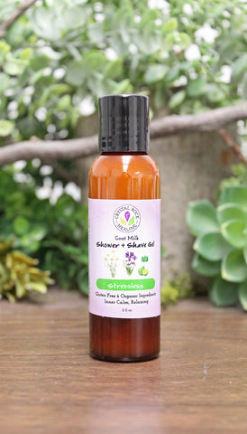 Goat's Milk Shower & Shave Gel - Stressless 2oz