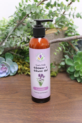 Goat's Milk Shower & Shave Gel - Lavender 8oz