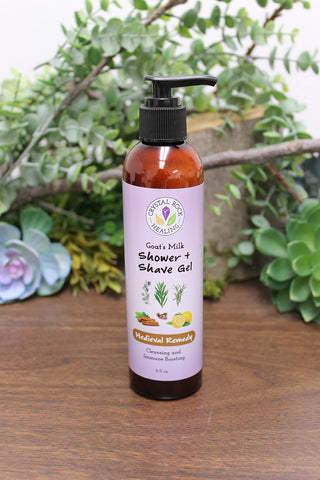 Goat's Milk Shower & Shave Gel - Medieval Remedy 8oz