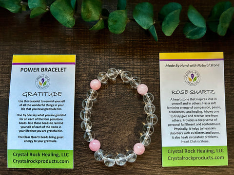 Power Bracelet Gratitude-Rose Quartz