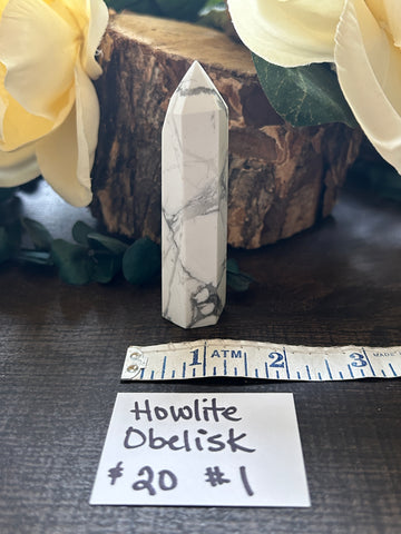 Howlite Obelisk Tower #1