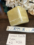 Lemon Calcite Cube #2