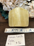 Lemon Calcite Cube #1