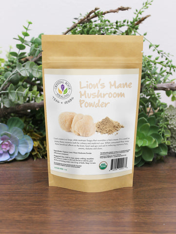 Lion's Mane Mushroom Powder 1oz Organic