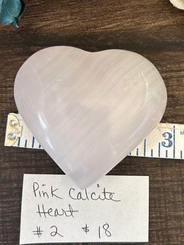 Pink Calcite Heart #2