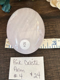 Pink Calcite Palm #4