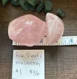 Rose Quartz Mushroom #1