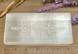 Selenite Double Lotus Bar
