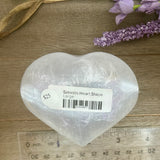 Selenite Puffy Heart
