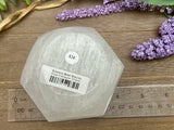 Selenite Hexagonal Shaped bowl 4"
