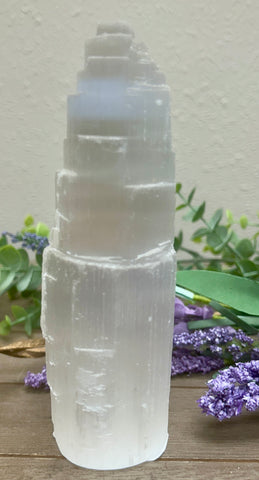 Selenite Raw Tower 6-8"