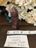Strawberry Quartz Obelisk Tower #1