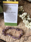 Natural Stone Chip Bracelet 7.5 inch Stretch- Super Seven