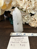 Tourmalated Quartz Obelisk Tower #1