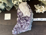 Amethyst Cluster w/ Druzy Calcite #12