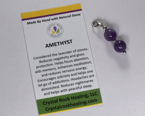 Amethyst Gemstone Charm