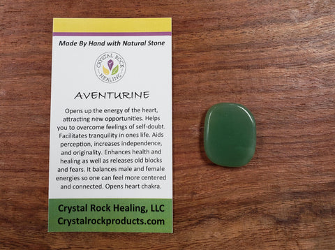 Aventurine Oval Pocket Stone Medium