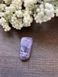Chevron Amethyst Pocket Stone