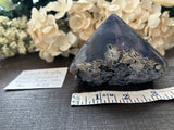 Agate Raw Standing Point Dyed Purple/ Blue #1
