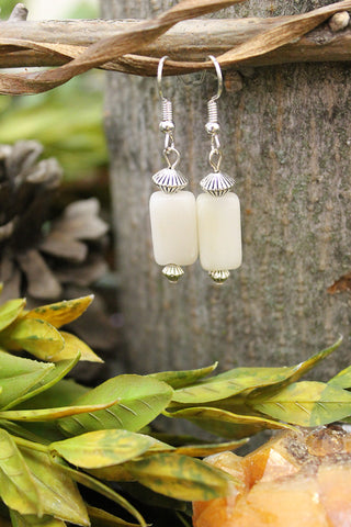 White Calcite Earrings