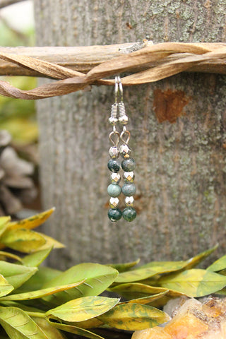 Moss Agate Earrings