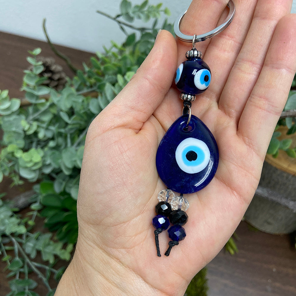 Evil Eye Keychain Large Eye Tear Drop