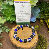 Evil Eye - Lava Diffuser Bracelet