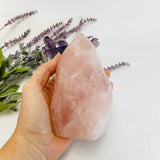 Rose Quartz Flame - Large