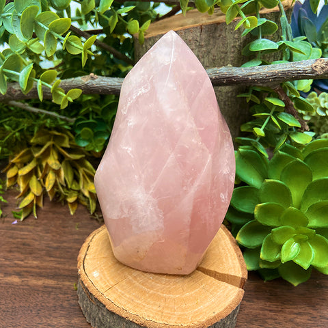Rose Quartz Flame - Large