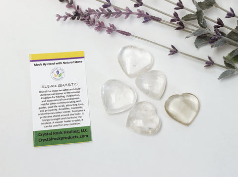 Clear Quartz Heart - Small