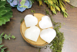 Selenite Puffy Heart