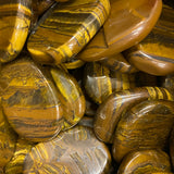 Tiger Iron Oval Pocket Stone Large