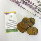 Tiger Iron Oval Pocket Stone Large