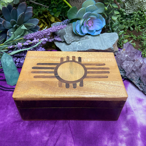 Wooden Box - Zuni Sun