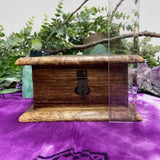 Wooden Box - Lotus Hamsa