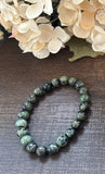 Natural Stone Gem Bracelet 7.5 inch 8mm Stretch -Kambaba Jasper