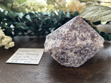 Lepidolite w/ Watermelon Tourmaline Raw Standing Point #2