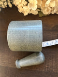 Grey Cylinder Mortar and Pestle