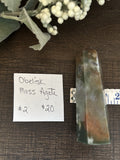 Moss Agate Obelisk #2