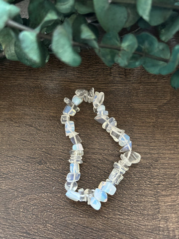 Chip Bracelet 7.5 inch Stretch-Opalite
