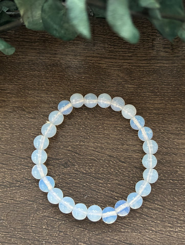 Gem Bracelet 7.5 inch 8mm Stretch-Opalite